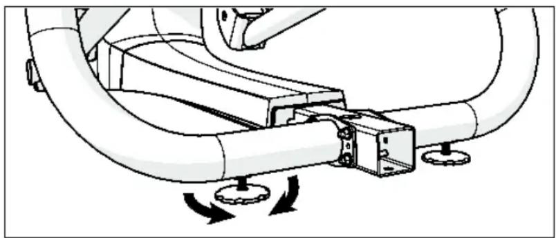 Precor AMT813 - Den AMT waagerecht ausrichten: - 1
