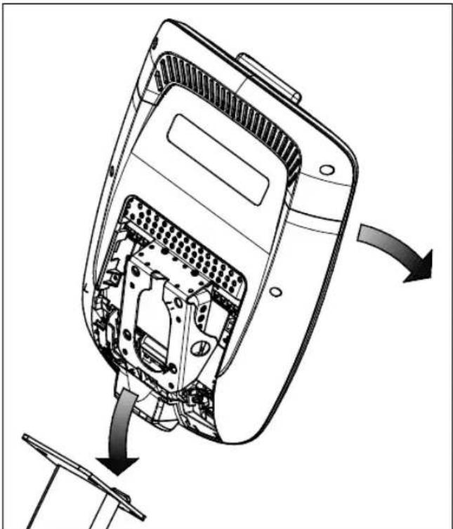 Precor AMT813 - Den Kabelsatz einziehen: - 1