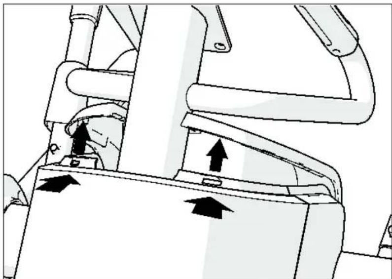 Precor AMT813 - So entfernen Sie die Abdeckungen: - 2