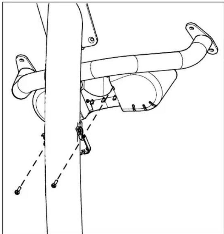 Precor UBK 815 - So installieren Sie den Flaschenhalter: - 1