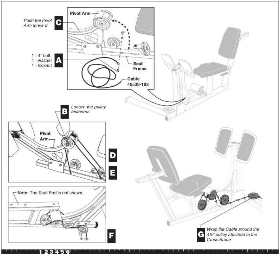 Precor S3.25 Leg Press - Route the Cable - 1