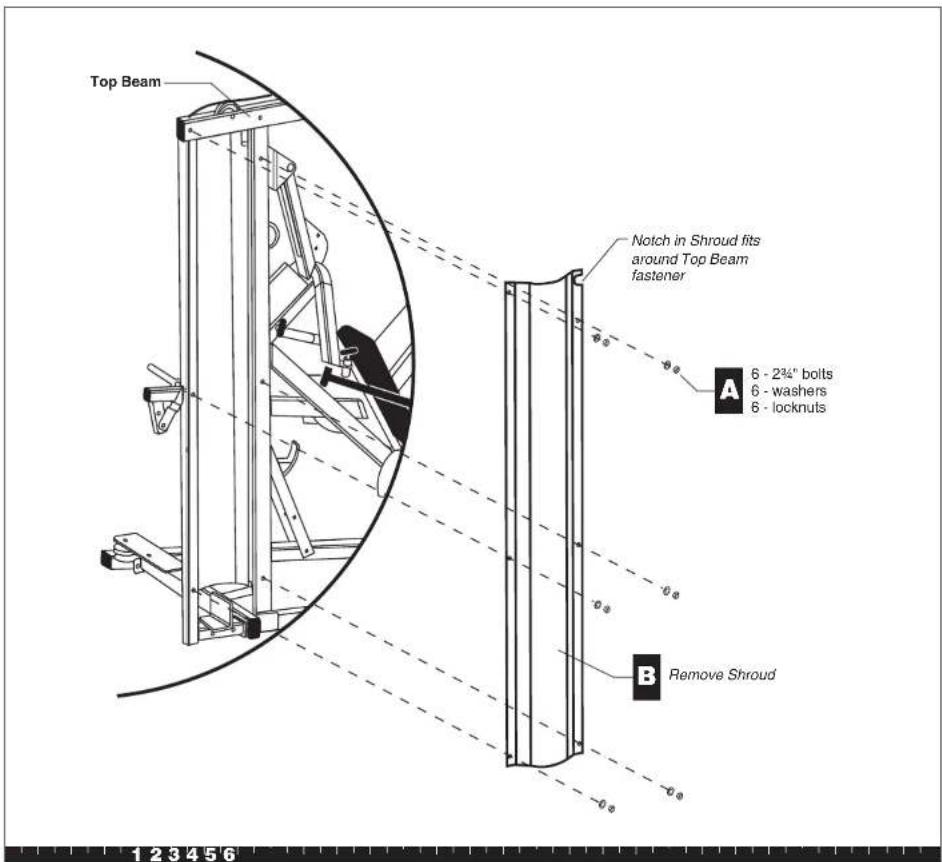 Precor S3.25 Leg Press - Remove the Shroud - 1
