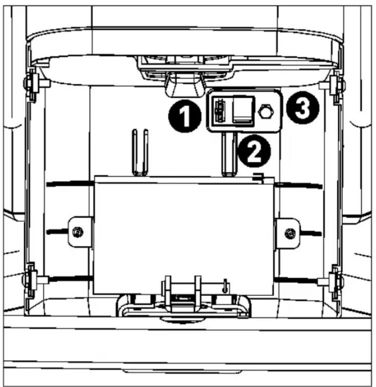Precor EFX 883 - Abbildung 5: EFX Kabelverlauf - 1