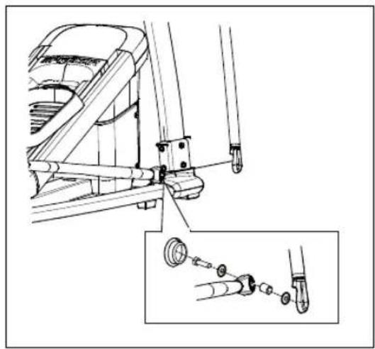 Precor EFX 811 - To install the moving handlebars: - 3