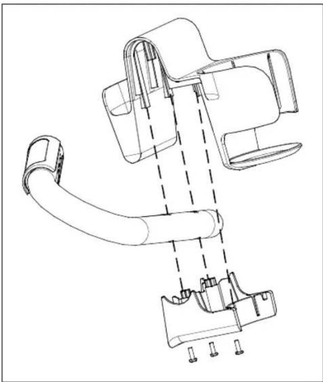 Precor EFX 811 - To install the bottle holder: - 1