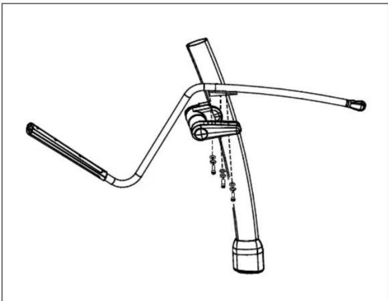 Precor EFX 811 - To install the moving handlebars: - 2