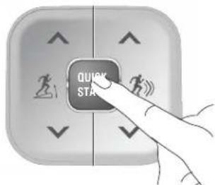 Precor EFX 5.33 - Choosing QUICKSTART - 1