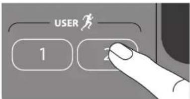 Precor EFX 5.33 - Selecting a User Key - 1