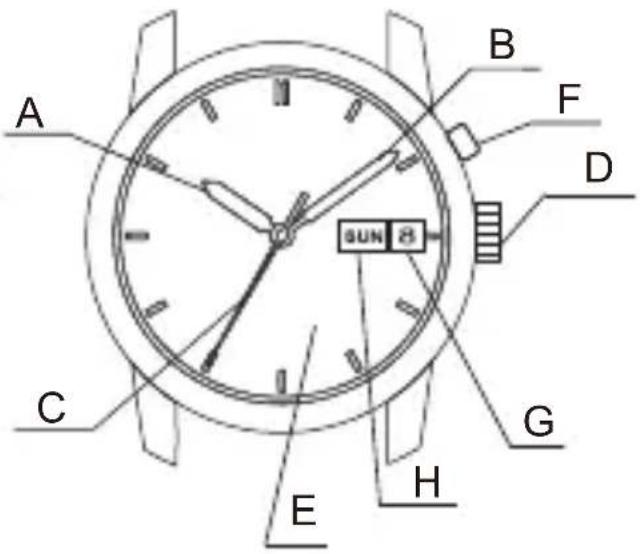 ORIENT Diver FEM65008B9 - ◆ NAMES AND FUNCTIONS OF INDIVIDUAL COMPONENT PARTS - 3