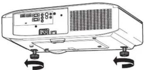 PANASONIC PT-AH1000E - Passen Sie den Winkel des Projektors an.1) - 1
