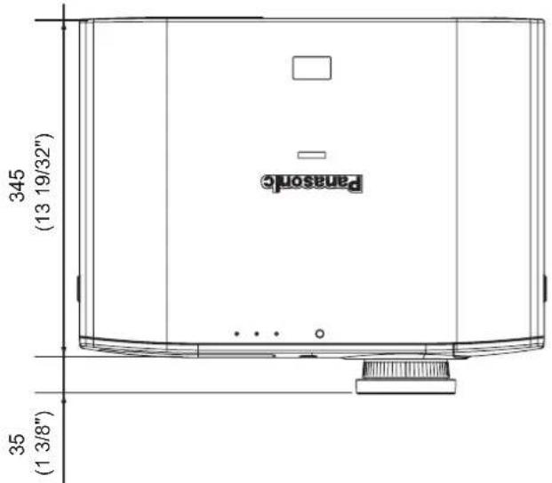 345 (13 19/32") Panasonic ... 35 (1 3/8")