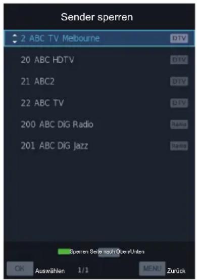 HISENSE H49N2100S - Sender Sperren - 1