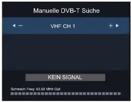 HISENSE H49N2100S - Manuelle DVB-T Suche - 1