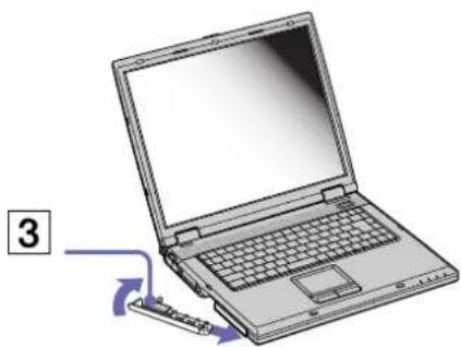 SONY Vaio PCG-GRV616S - Einsetzen des zweiten Akkus - 3