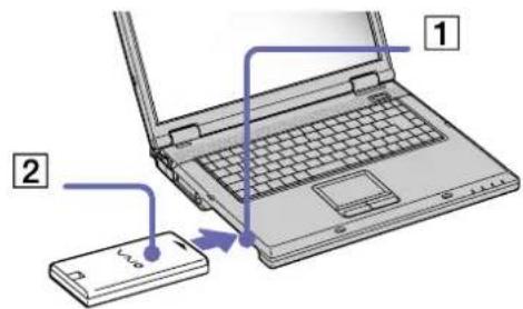 SONY Vaio PCG-GRV616S - Einsetzen des zweiten Akkus - 1