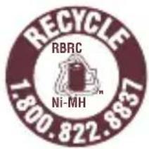 RECYCLE RBRC Ni-MH 7.800.822.8837