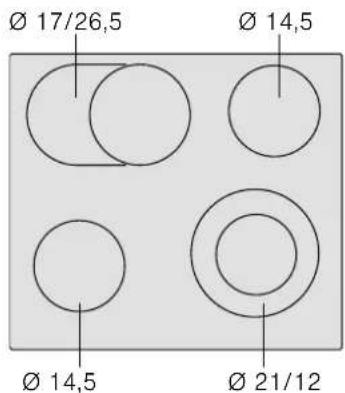 Ø 17/26,5 Ø 14,5 Ø 14,5 Ø 21/12