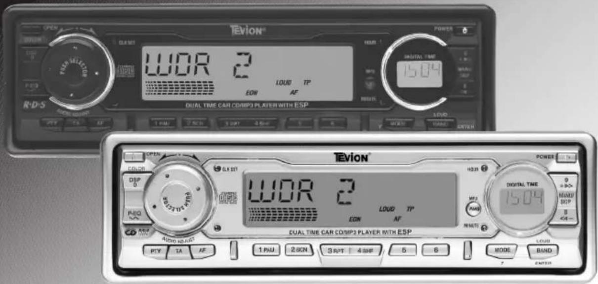 TEVION® POWER LWOR 2 EON 1504 DUAL TIME CAR COMP3 PLAYER WITH ESP R·D·S 1 PNU 2 S/N 3 RPT 4 S/P 5 6 7 8 9 10 11 12 13 14 15 16 17 18 19 20 21 22 23 24 25 26 27 28 29 30 31 32 33 34 35 36 37 38 39 40 41 42 43 44 45 46 47 48 49 50 51 52 53 54 55 56 57 58 59 60 61 62 63 64 65 66 67 68 69 70 71 72 73 74 75 76 77 78 79 80 81 82 83 84 85 86 87 88 89 90 91 92 93 94 95 96 97 98 99 100