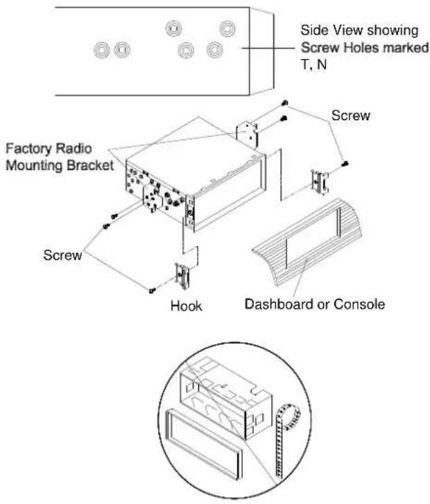 CLATRONIC AR 817 - DIN RÜCKSEITENEINBAU (Methode B) - 1
