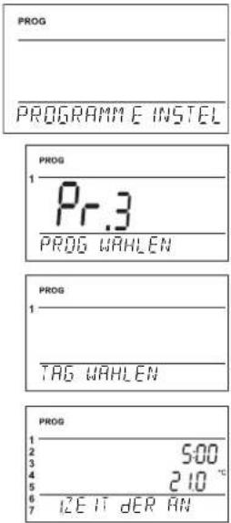 Elektrobock PT32 GST - Veränderung der Programmeinstellung: - 1