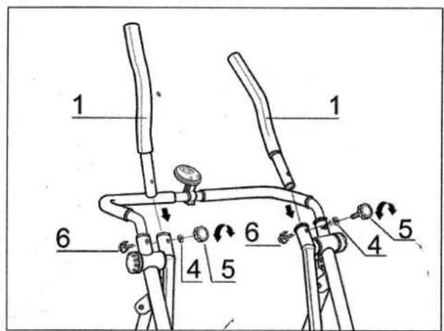 Body Sculpture BSW-1700 - To assemble the upper safety bar: - 2