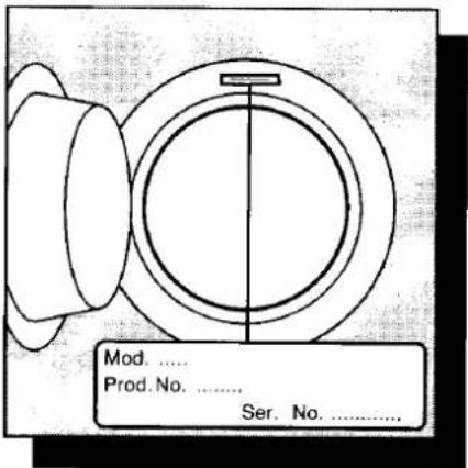 Mod. .... Prod. No. ...... Ser. No. ......
