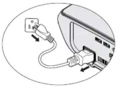 BENQ W1300 - Shutting down the projector - 1