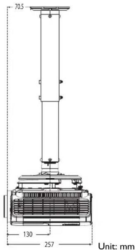 70.5 130 257 Unit: mm