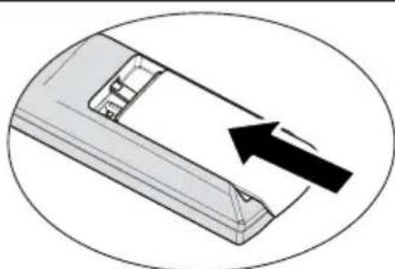 BENQ W1300 - Replacing the remote control battery - 3