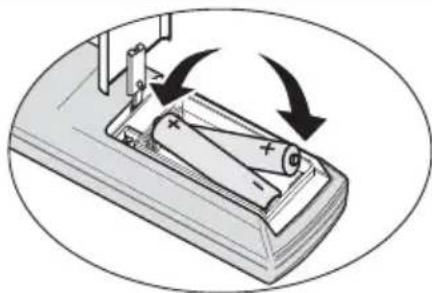BENQ W1300 - Replacing the remote control battery - 2