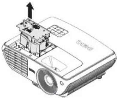 BENQ W1300 - Replacing the lamp - 8