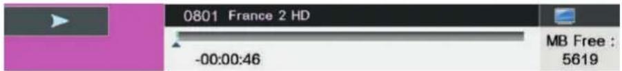 Cello C20230F - Time shift info banner menu: - 1