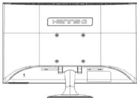 Hanns.G HL225DPB - Bildschirm an der Wand montieren: - 1