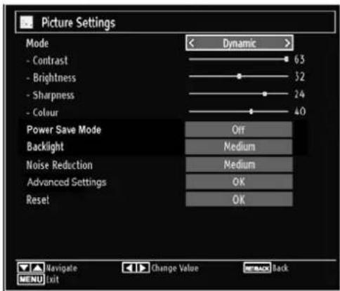 Luxor LED22EL - Configuring Picture Settings - 1