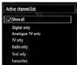 Luxor LED22EL - Managing Stations: Sorting Channel List - 1
