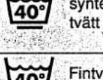 Cylinda 105 - Så tvättar man: Så väljer man program: - 10