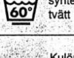 Cylinda 105 - Så tvättar man: Så väljer man program: - 9