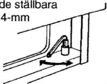 Cylinda EF 1345 - Justera skåpets lutning - 1