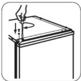 ZANUSSI ZRA324SW - Wechsel des Türanschlags - 10