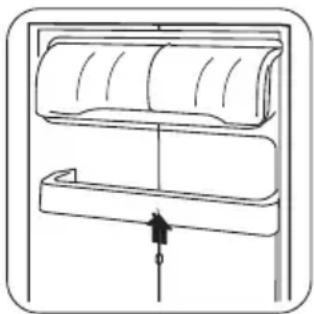 ZANUSSI ZRA324SW - Positionierung der Türeinsätze - 1