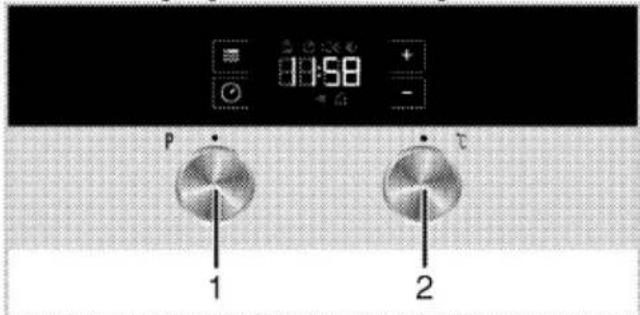 Arçelik 9546 CDB - Fırın kontrol düğmeleri - 2