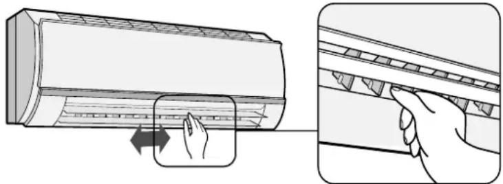 SHARP AY-XPM 9 FR - HORIZONTALER LUFTSTROM - 1