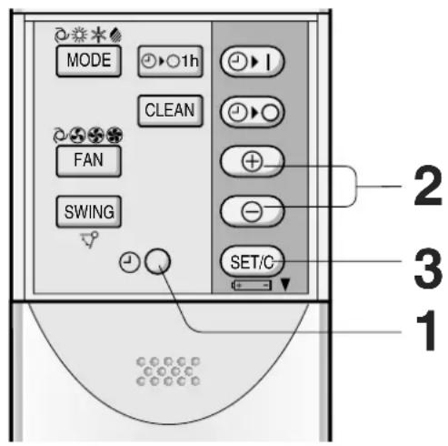 SHARP AY-XPM 6 FR - EINSTELLUNG DER AKTUELLEN ZEIT - 1