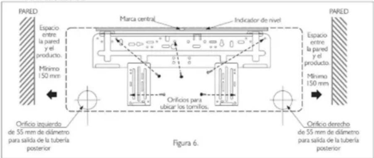 Haceb FS24 220 BL - Instalación soporte de la unidad interna en la pared - 3