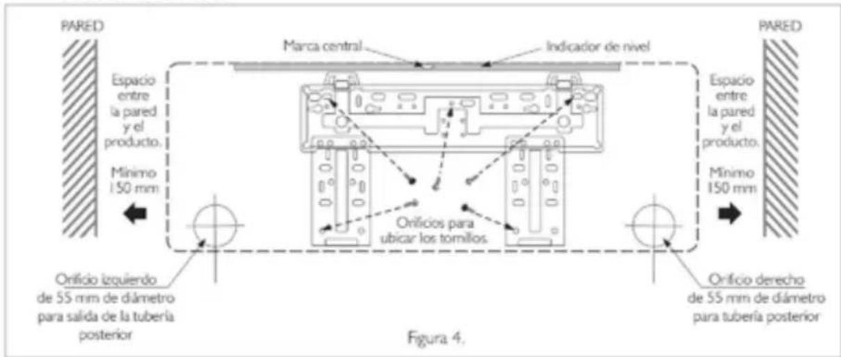 Haceb FS24 220 BL - Instalación soporte de la unidad interna en la pared - 1