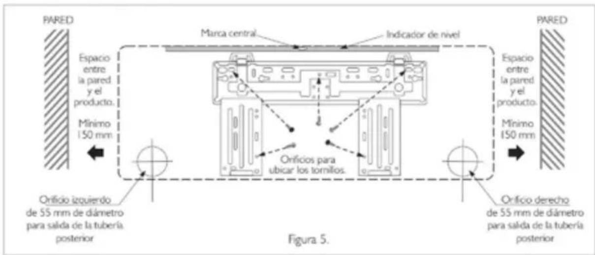 Haceb FS24 220 BL - Instalación soporte de la unidad interna en la pared - 2
