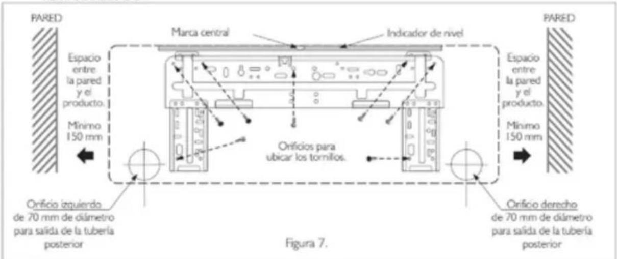 Haceb FS24 220 BL - Instalación soporte de la unidad interna en la pared - 4