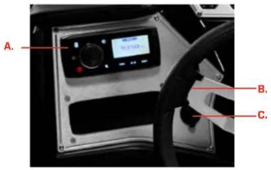 MASTERCRAFT NXT22 (2016) - A = Fusion RA 205 AM/FM stereo system - 1
