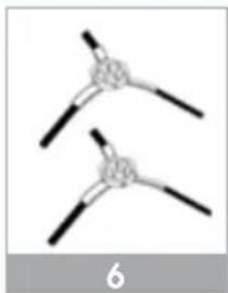 Two identical mechanical clamping tools with black end brackets, no text or symbols visible