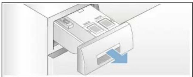 SIEMENS WM14U640 - Dosierbehälter entleeren: - 1